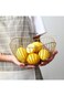 ALMEKAQUZ Wire Fruit Basket Gold Fruit Bowl for Kitchen Counter Wave Fruit Basket Serving Bowl Wire