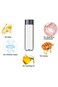 6-Pack Bulk Empty Plastic Juice Or Water Bottles with Caps Reusable 400ml Durable Smoothie [Bottle]