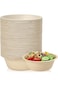 Xspring Paper Bowls, 50 Pack Disposable Soup Bowl, 16 Ounce Round Small Paper Bowls, Sugarcane Baga