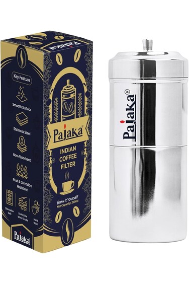 PAJAKA South Indian Filter Coffee Maker 200 ML 2-4 Cup Mug Madras Kaapi Kappi Drip Decoction Maker