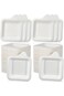 MAKINGTEC Paper Dessert Plates, Small Disposable Plates Paper Plates Bulk, White Cake Appetizer Pap