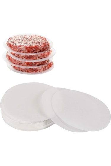 Set of 200 ，Hamburger Patty Paper Round 5.5 Inch, Non Stick Patty Paper Sheets for Burger Press, Pa