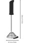 Dreamfarm Smood - One-Press Spring Coil Potato Masher with Silicone Pot Scraper (Black)