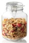 Glass Canning Jar 2L 67oz Clear Multipurpose Storage Canning Jar for Cereal, Sweets and More