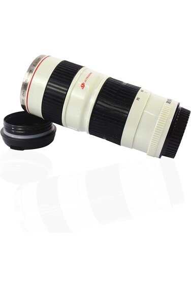 D LC Stainless Steel Camera Lens Mug