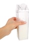 KASTWAVE 2 Pack BPA Free Milk Carton Water Bottles - Stylish, Clear, and Portable for Outdoor Sport