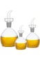 Tazweeq Olive Oil Bottle, Glass Oil Dispenser, Vinegar Cruet Glass Bottle, Cooking Oil Container fo