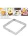 Azonee Cake Mold Adjustable Cake Ring, Stainless Steel Rectangular Square Mousse Mold from 5.9" to