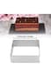 Azonee Cake Mold Adjustable Cake Ring, Stainless Steel Rectangular Square Mousse Mold from 5.9" to