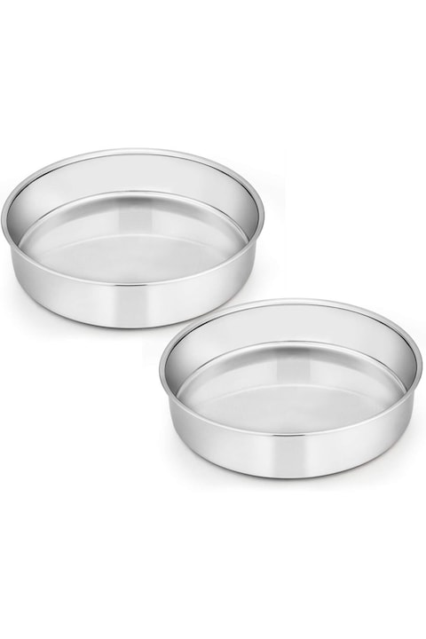 Buy E-far Inch Cake Pan Set of 2, Stainless Steel Round Layer