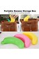 Oasisgalore 3Pcs Banana Case, Cute Banana Protector Storage Box, Portable Banana Holder for Lunch B