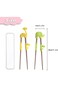 4 Pairs of Reusable Children's Training Chopsticks with Storage Box, Animal Training Chopstick for