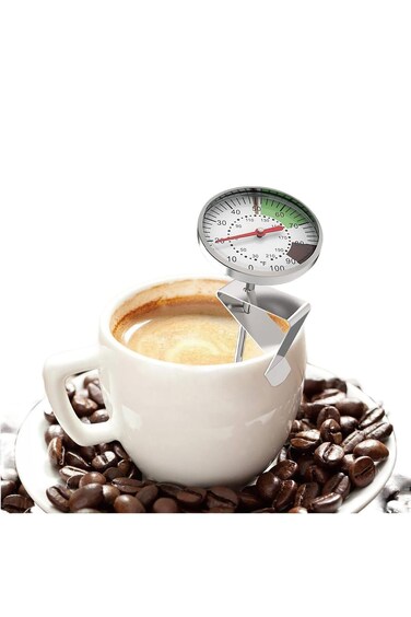 مقياس حرارة الحليب من GoodTool، مقياس حرارة محمول لخبز الطعام مع مسبار للقهوة والحليب