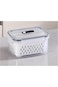 Tazweeq Leakproof Storage Organizer, Fruit Vegetable Food Storage Container with Removable Colander
