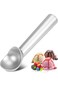 ملعقة آيس كريم، ملعقة ألومنيوم غير لاصقة ومضادة للتجمد، ملعقة بسكويت، ثلج من الفولاذ المقاوم للصدأ، مقاس 18 سم