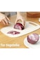 KASTWAVE Mini Cutting Board Set for Fruits and Vegetables, Wheat Straw Plastic, Juice Grooves, Easy