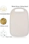 KASTWAVE Mini Cutting Board Set for Fruits and Vegetables, Wheat Straw Plastic, Juice Grooves, Easy