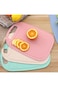 KASTWAVE Mini Cutting Board Set for Fruits and Vegetables, Wheat Straw Plastic, Juice Grooves, Easy