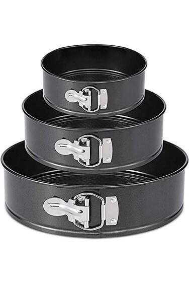 Springform Pan Set,3 Piece Leakproof Round Cake Pan Set, Wedding Cake Pan Set,Spring Form Baking Pa