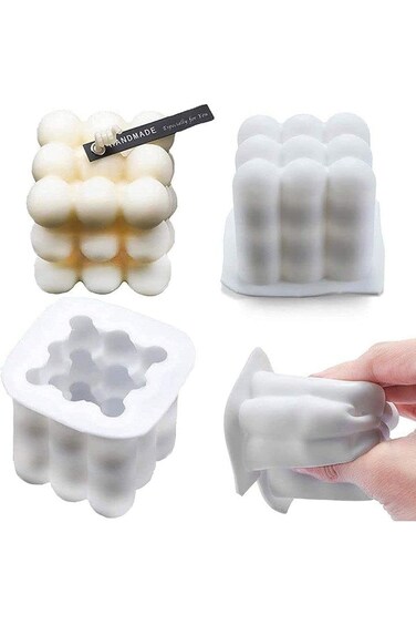 MIBRU Rubber Mold Silicone Candle Mold قالب سيليكون للشمع