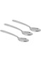 RAJ Rk Stainless Steel Victoria Tea Spoon Set 3-Pieces, Grey, Rk0106