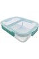 Cuisine Art 1500Ml Glass Food Container with Two Compartments (High Divider)