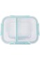 Cuisine Art 1500Ml Glass Food Container with Two Compartments (High Divider)