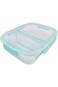 Cuisine Art 1500Ml Glass Food Container with Two Compartments (High Divider)