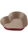 Tramontina Brasil 24cm 1.1L Red Heart Shaped Aluminum Cake Mold with Starflon Max PFOA Free Nonstic