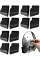 Pot Lid Organizer, 6 Pairs of Adjustable Wall Mount Pot Lid Holder Cabinet Door, Pot and Pa