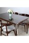 Kuber Industries Dining Table cover 6 Seater Transparent Dining Table Cover Table Cover for Home D?