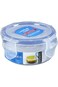 LocknLock HPL931 Food Container with Leak Proof Locking Lid, Short, 0.4-Cup, Semitransparent, 3 Flu