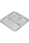 RAJ PAV BHAJI SQUARE TRAY, 3 COMPARTMENT TRAY, RPBT01, THALI, COMPARTMENT PLATE, SERVING TRAY