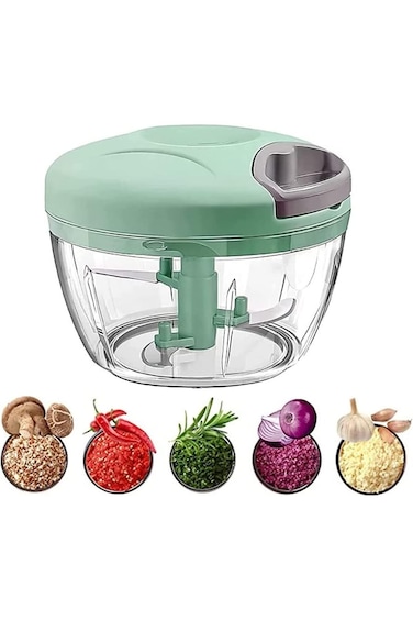 Multi-Function Manual Food Chopper, Kitchen Vegetable Fruit Onions Garlic Nuts Herbs Chopper Shredd