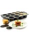 voxiQoxi 12 Cups Nonstick Mini Cheesecake Pan with Removable Bottom, springform Pan, Cake pan,Tart
