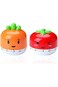 ELECDON Kitchen Timer, 2PCS Cartoon Fruit Timer, 360 Degree Cooking Tool Mechanical Countdown Timer