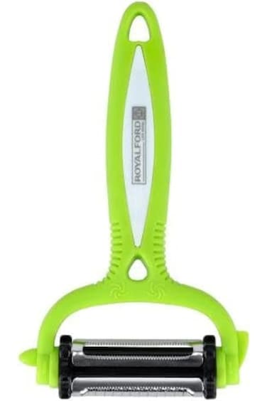 مقشرة رويال فورد متعددة الوظائف 3 في 1 - RF10734 بريميوم، 3 شفرات دوارة من الفولاذ المقاوم للصدأ مستقيمة،