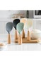 Oasisgalore Rice Paddle Non-Stick Standing Rice with Wooden Handle Spoon Rice Potato Food Server Sp