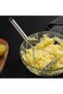 ECVV 2 Pcs of Stainless Steel Mashed Potatoes, Manual Fruit and Vegetable Masher, Kitchen Children'