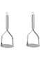 ECVV 2 Pcs of Stainless Steel Mashed Potatoes, Manual Fruit and Vegetable Masher, Kitchen Children'