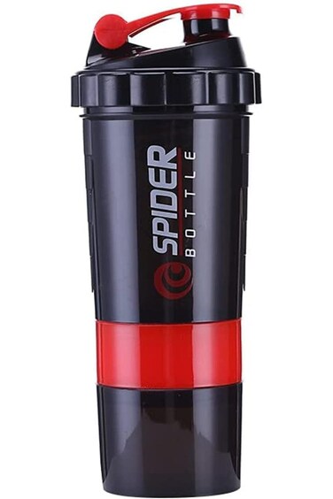 زجاجة شاكر بروتين العنكبوت من ALCOACH سعة 20 أونصة مقاومة للتسرب، زجاجة مياه محمولة للصالة الرياضية مع