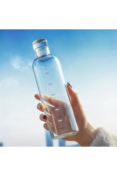 Leakproof Sports Water Bottle BPA Free,Transparent 500 ml Water Bottle for Outdoor Activities