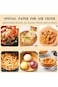 Rubvrenti Air Fryer Liner, 100PCS Non-stick Disposable Liners, Oil-proof Water-proof Baking Paper,