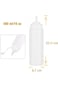 Xspring Condiment Squeeze Bottles, Plastic Squeeze Bottles with Twist on Cap Lids, Salad Dressing B