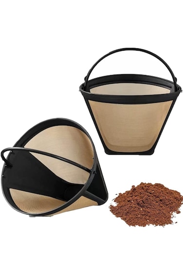 مرشحات القهوة القابلة لإعادة الاستخدام من ULHYC، مرشحات قهوة بديلة دائمة مع شبكة من الفولاذ المقاوم للصدأ تناسب f