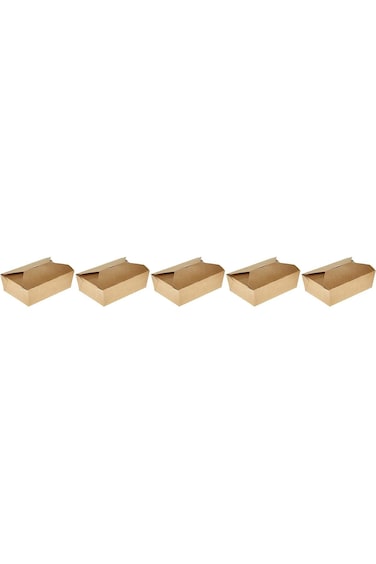 Hotpack Kraft PE Take Away Box 56oz 5 - Pieces