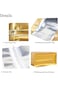 1Ib 10PCS Resealable Coffee Storage Bag with Zipper Lock, Gold Metallic, Stand-Up Pouch