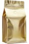 1Ib 10PCS Resealable Coffee Storage Bag with Zipper Lock, Gold Metallic, Stand-Up Pouch