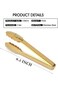 IAXSEE 2 Pack 9.5 Inch Gold Serving Tongs, Modern Gold Plated Stainless Steel, Non-slip &amp; Easy Grip