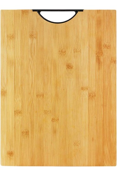 Tazweeq Bamboo Chopping Board, Double Sided Cutting Board with Handle, Vegetable Chopping Board for